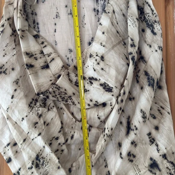 NWT $59 Zara Voluminous Printed Top Blouse Womens Small Sleeveless Cotton - Picture 10 of 11